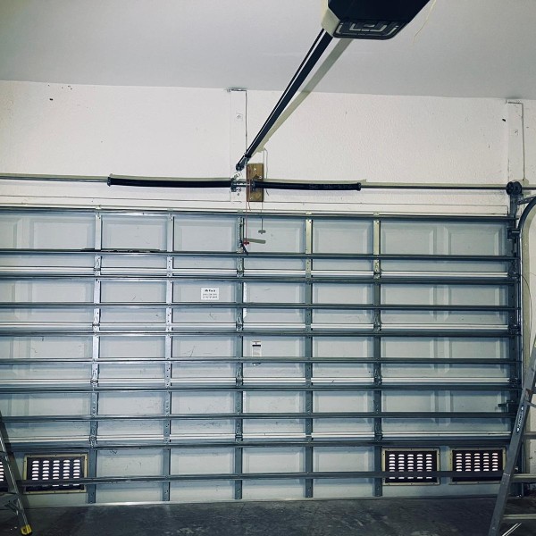 Complete garage door replacement project in North Port, FL